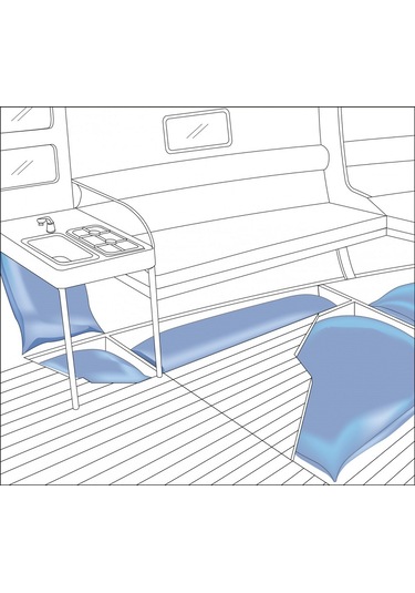 Plastimo Şişme Su Tankı. 200 Lt. Tekne Karavan Su Deposu. Esnek