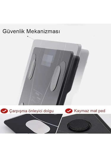 Torima Xk-26c Siyah Dijital Baskül Yağ Kas Su Vücut Kitle İndeksi Kilo Ölçer Bluetooth Tartı