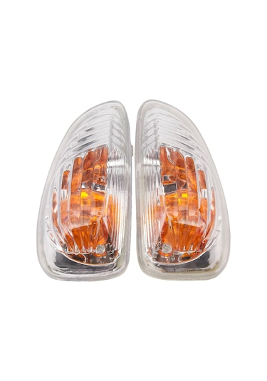 Symbee Renault Master, Opel Movano B, Nissan Nv400 İçin Ön Sol/sağ Kanat Ayna Sinyal Lambası 2010-2018 - Abs Malzeme, Şeffaf Kasa + Sarı Işık