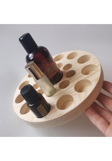 Suntek Uçucu Yağ Ekran Depolama Düzenleyici Raf Ahşap-22-yuva Ahşap 22 Yuva