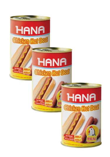 Hana Hot Dogs Piliç Sosis 400 Gr X3 Adet