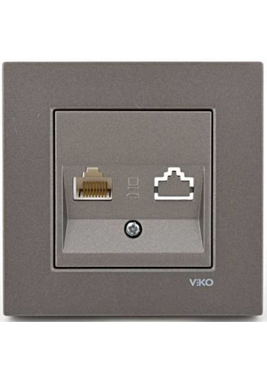 Viko Novella Antrasit Nümeris Telefon Çerçeveli