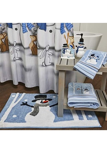 Home Winter Friends Diş Fırçası Tutucu, Mavi Siyah