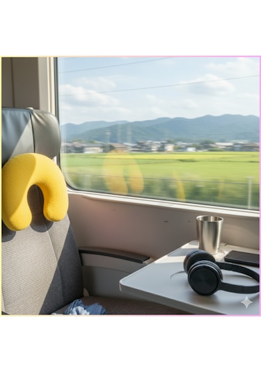 Sarı Polar Araç Boyun Yastığı 35x28 Cm Araba Uçak Otobüs Ev Ve Ofis Seyahat Yolculuk Yastığı Sarı