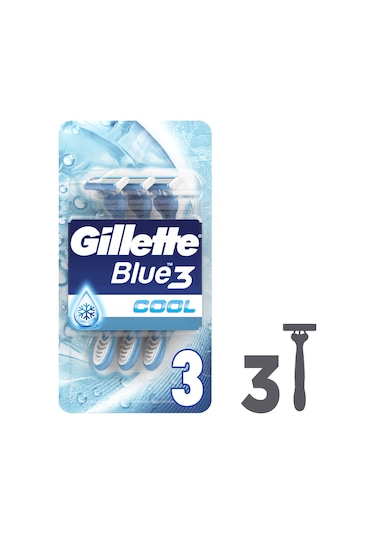 Gillette Blue3 Cool Tıraş Bıçağı 3'lü