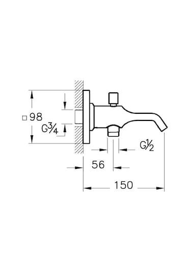Artema Suit U Çıkış Ucu El Duşu Çıkışlı Bakır A4249026 Bakır