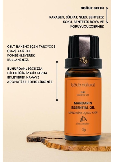 Bade Natural Mandalina Uçucu Yağı %100 Saf 10 ML