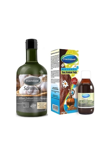 Mecitefendi Sarımsak Şampuanı 400 ML + Saç Bakım Yağı 100 ML