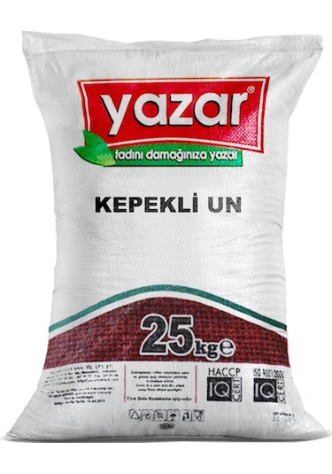 Yazar Taş Değirmende Öğütülmüş Tam Buğday Kepekli Un 25 KG