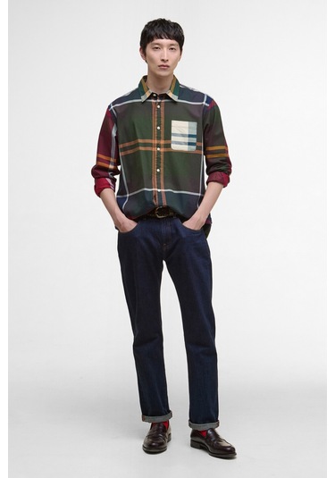 Barbour Patchwork Os Tartan Gömlek Mı73 Tartan Mix Bej