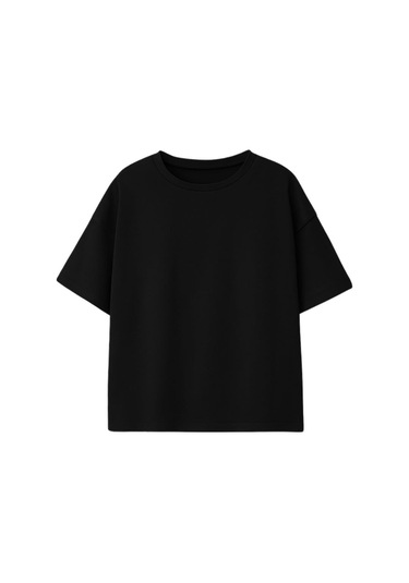 Zuzunga Basic 2'li Unisex Bisiklet Yaka T-shirt Siyah- Beyaz Siyah