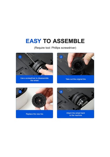 Sointeresting Irobot Braava Jet M6 6110 6012 6112 6113 İçin Kaymayan Yedek Tekerlek Lastikleri Ultimate Robot Mop