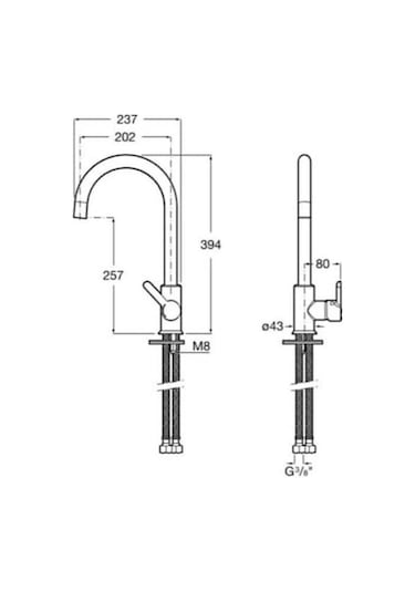 Roca Mencia Cold Start Eviye Bataryası Siyah A5A7409Cn0