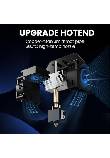 Sointeresting Neptune 4/4 Pro 3d Yazıcı İçin Hotend Kiti, Nozullu Tamamen Monte Edilmiş Tüm Metal Hotend, Resmi 3d Yazıcı Aksesuarları
