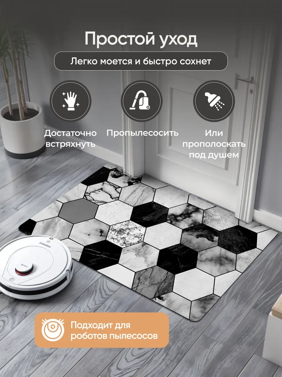 Astra Ant Antre Ve Mutfak İçin 60x90 Kapı Paspası. 427012936 Siyah