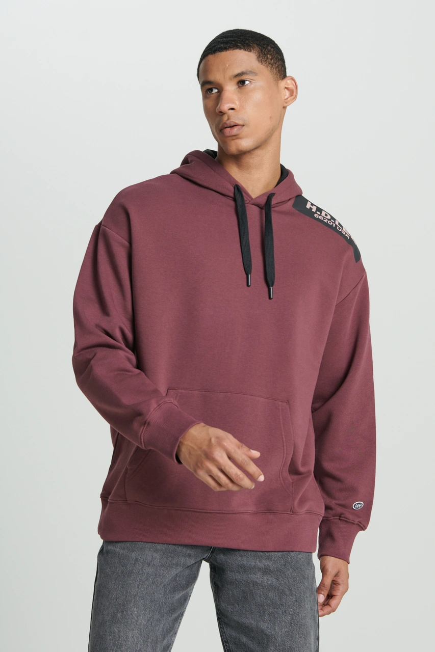 Lee Erkek Sweat L232275 838 Bordo Bordo