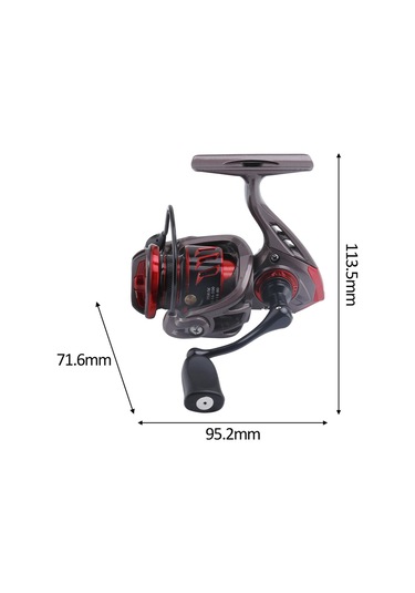 Suntek Balıkçılık Reel 5.2:1 Dişli Oranı Baitcasting