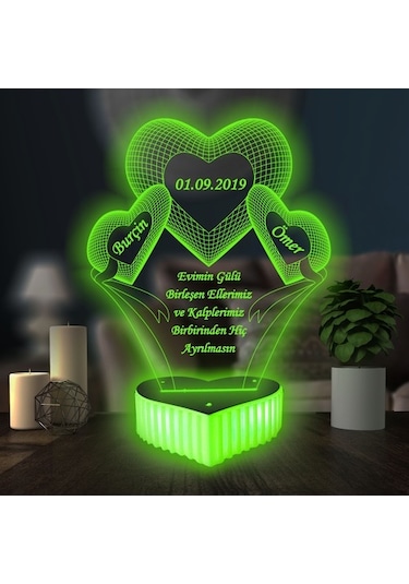 Sevgililer Günü Sevgilime Anlamlı Hediye 16 Renkli Kumandalı