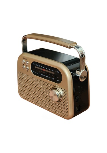 Kbroad Ktf-2026 Sarı Full Band Radyo - Nostaljik Görünümlü, Dc Şarjlı, Güçlü Ses Çıkışlı