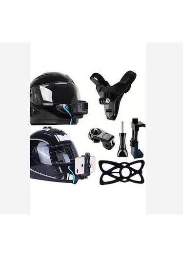 Motosiklet Kask Telefon Ve Kamera Tutucu