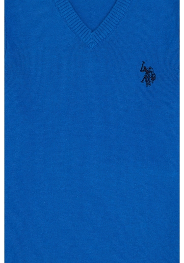 U.s. Polo Assn. Erkek Çocuk Kobalt Kazak /triko 50294200-vr077 Kobalt Mavi
