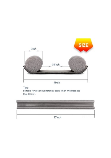 Reedark "37 İnç Yıkanabilir Kapı Altı Rüzgar Önleyici - Ses Yalıtımı Ve Enerji Tasarrufu"