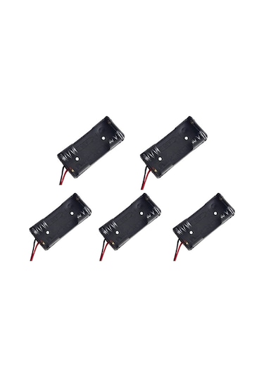 5 Adet 2'Li Pil Yatağı Pil Yuvası Pil Kutusu Aa Pil için