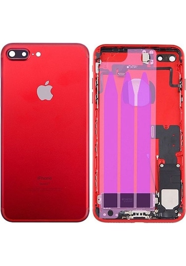 Apple Uyumlu iPhone 7 Plus Kasa Kasa Full Dolu Red Kırmızı Diğer