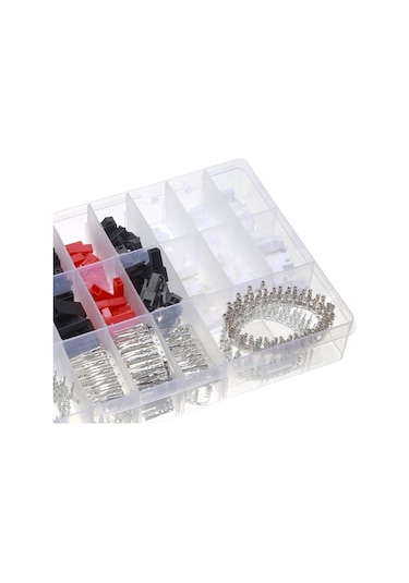 260 Adet Dupont Konnektör Seti 6 Çeşit Şeffaf Çantada