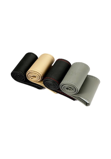 Citroen C-Elysee Direksiyon Kılıfı Delikli 4 Renk Kolay Montaj