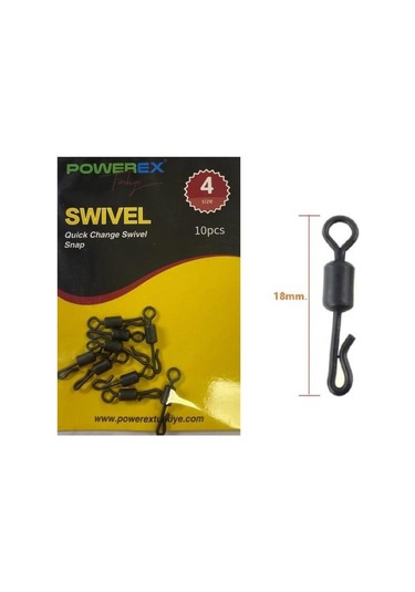 Powerex Quick Change Swivel Hızlı Değişim Fırdöndüsü No:4 10 Ade