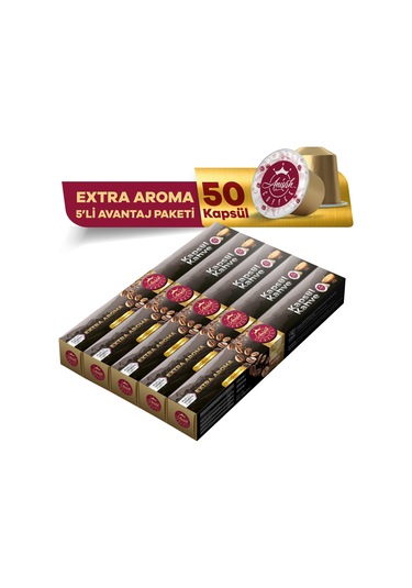Anisah Extra Aroma Kapsül Kahve Nespresso Uyumlu 5 x 10'lu