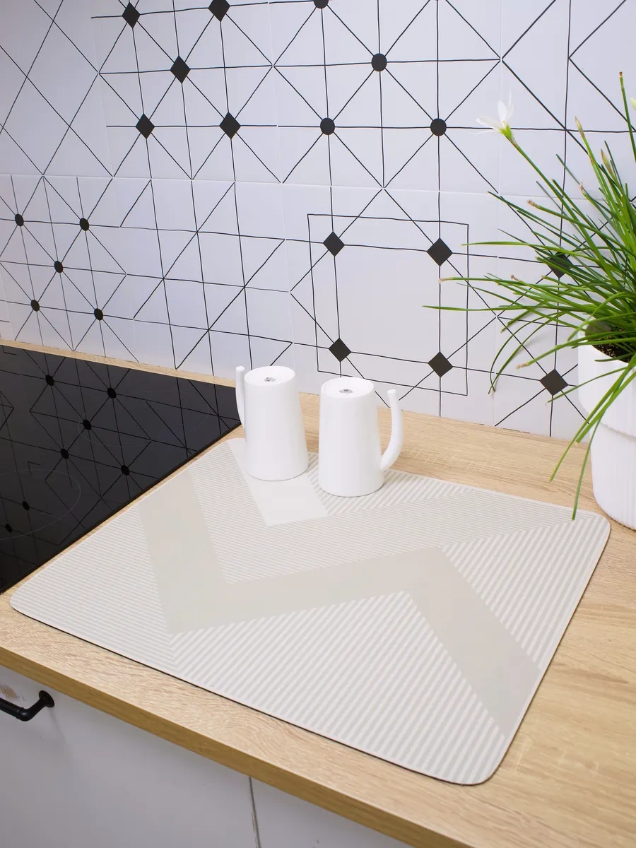 Kenıka 40x50 Emici Nano Bulaşık Kurutma Matı 388769268 Sütlü