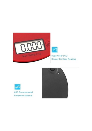 Ulzyvf Yuvarlak Terazisi Mutfak Lcd Dokunmatik Kb, Çok Renkli Ekran/ Çok Renkli