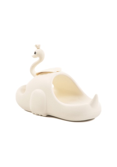 Beyaz Hafif Eva Kuğulu Kız Çocuk Terlik Kuğu P-f Beyaz