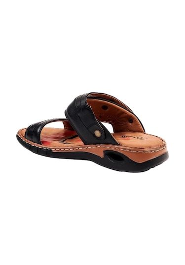 Forelli Ural-G 40507 Siyah Erkek Günlük Sandalet Siyah