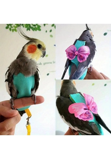 Willowhaven S M L Kuş Uçuş Tulumu Yıkanabilir Ayarlanabilir Polyester Evcil Hayvan Kıyafeti