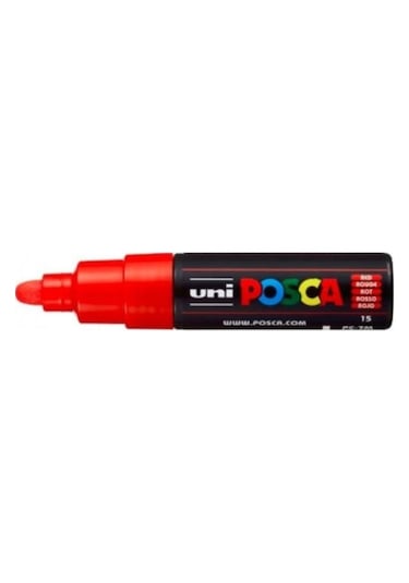 Uni Posca Pc-7M Boyama Markörü 4.5-5.5 Mm Kırmızı
