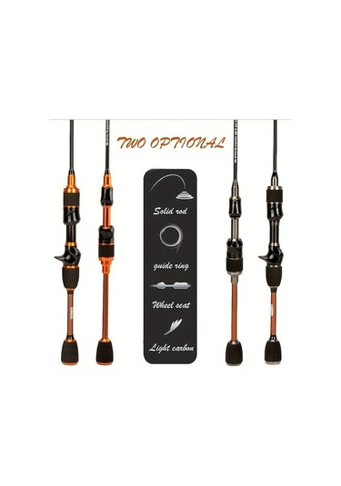 Lemestar Ul Karbon Mikro Yem Lovalı Kamış - 1.8m Düz Sap, Ultra Yumuşak Somunlu Turuncu Balık Kamışı