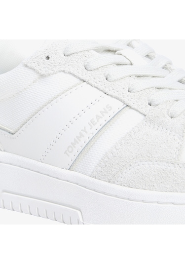 Tommy Hilfiger Jeans Cupsole Leather Erkek Bej Spor Ayakkabı Em0em01579 Bej