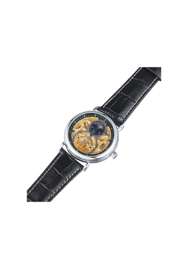 Erkek Moda Lüks Hollow Saat Klasik Charm Otomatik Mekanik Kol Saati 5 Diğer