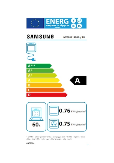 Samsung NV60K7140BB 60 LT Ankastre Fırın