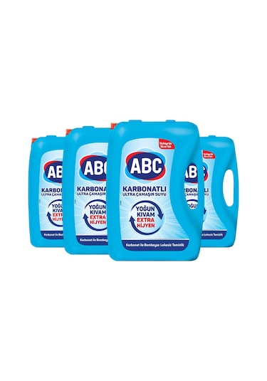 Abc Ultra Çamaşır Suyu 3,25 Lt Karbonatlı 4'Lü Paket