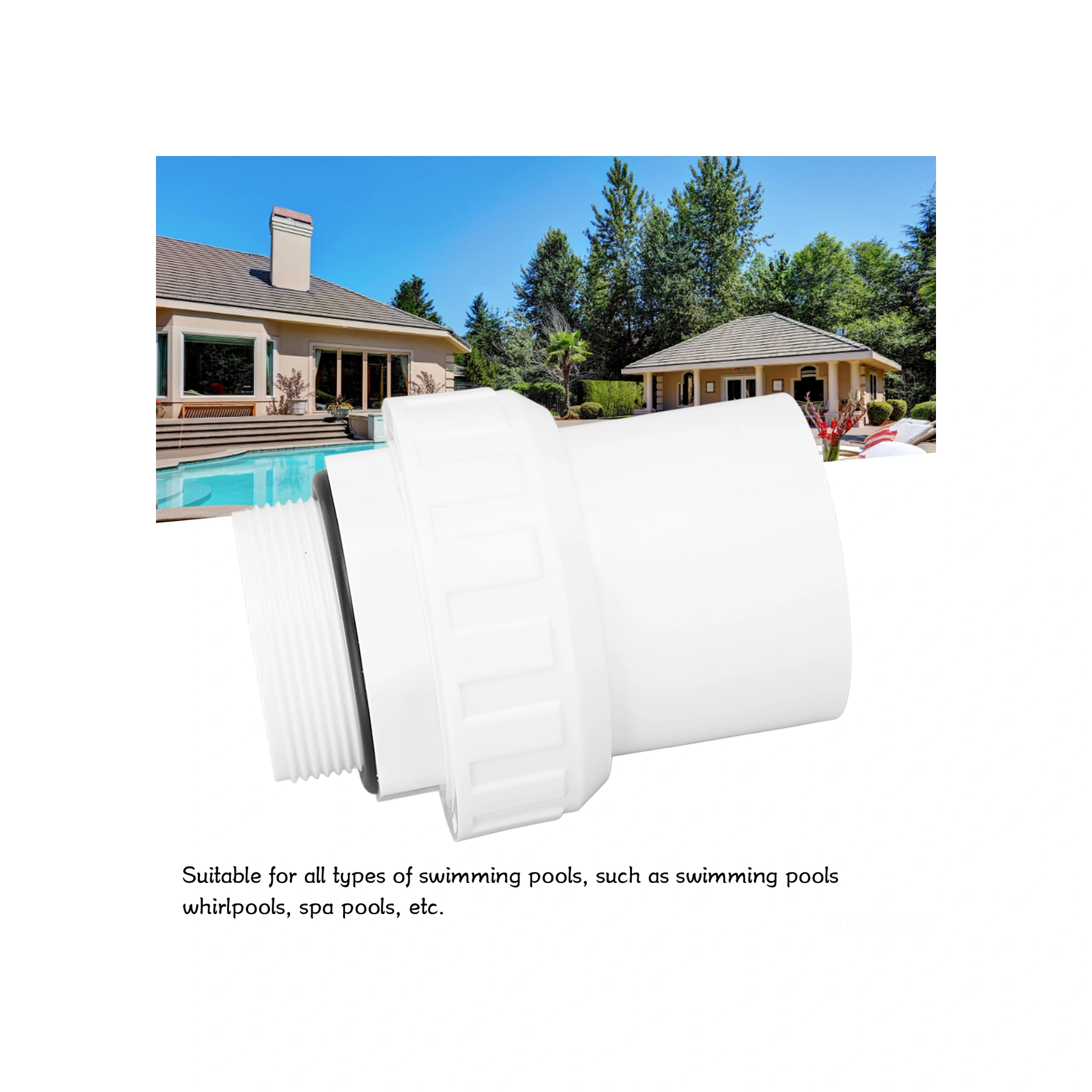 Yaleker G2 Dişli Abs Havuz Filtre Pompa Bağlantısı - Spa Ve Whirlpool İçin Dayanıklı Değiştirme Aksesuarı Diğer