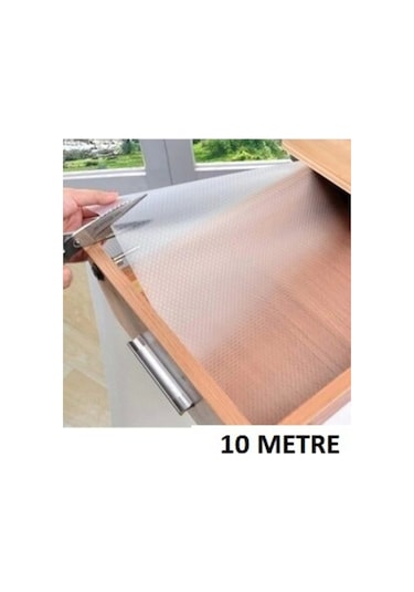 45 Cm X 10 Metre Kaymaz Dolap Içi Çekmece Raf Örtüsü Kaydırmaz Raf Örtüsü Çok Renkli