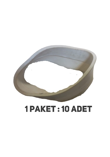 Kombi Baca Contası Q 100 Mm Beyaz Dış Baca İçin Paket 10 Lu