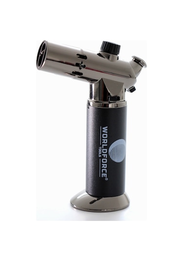 Worldforce Turbo Torch Piezo 1300° Doldurulabilir Jet Pürmüz N11.3474 Siyah