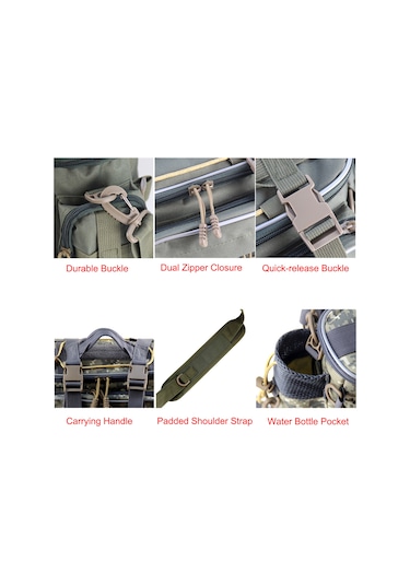 F88 Olta Takımı Çanta Olta Takımı Saklama Çantası Organizatör,siyah