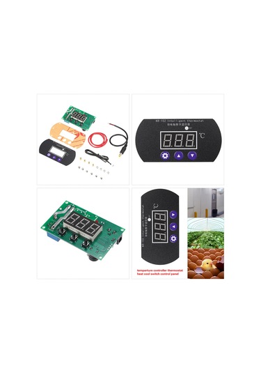 Kangvka Kr-102 Akıllı Sıcaklık Kontrol Cihazı -55 C/+120 C Aralığında Soğutma/ısıtma, 12v 10a, Lcd Ekranlı, Ntc Sensörlü