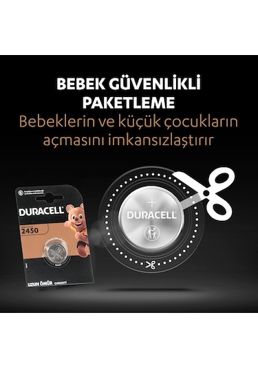 Duracell CR2450 Özel Lityum Düğme Pil 3V